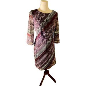 NWT Purple layered net dress Size 8